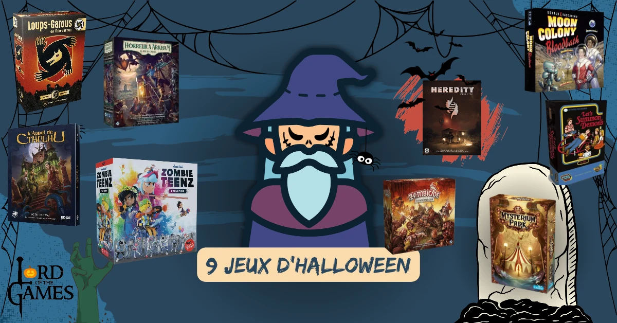 Sélection de 9 jeux de société pour Halloween chez Lord of the Games