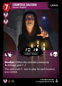 Carte Hellbreak Countess Zaleska, la fille de Dracula