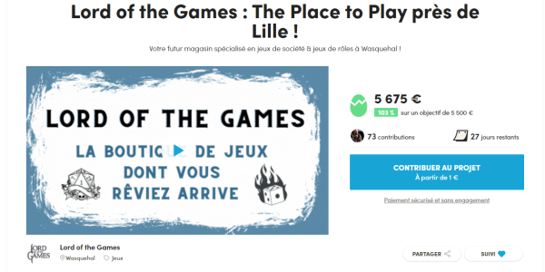Objectif atteint ! En route vers les paliers !